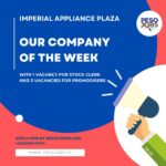 𝗜𝗺𝗽𝗲𝗿𝗶𝗮𝗹 𝗔𝗽𝗽𝗹𝗶𝗮𝗻𝗰𝗲 𝗣𝗹𝗮𝘇𝗮 is our star company of the week!