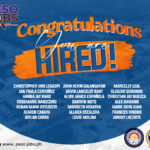 Congratulations to all the successful applicants!